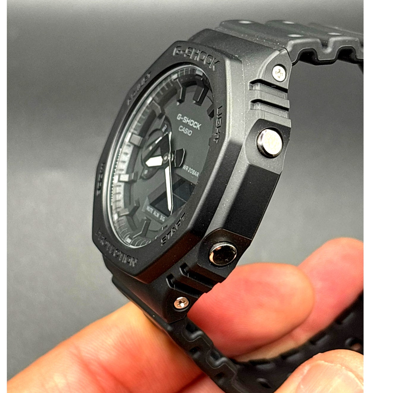 Casio G-Shock GA2100-1A1 Monochrome Black Carbon Core Analog Digital Men’s Watch