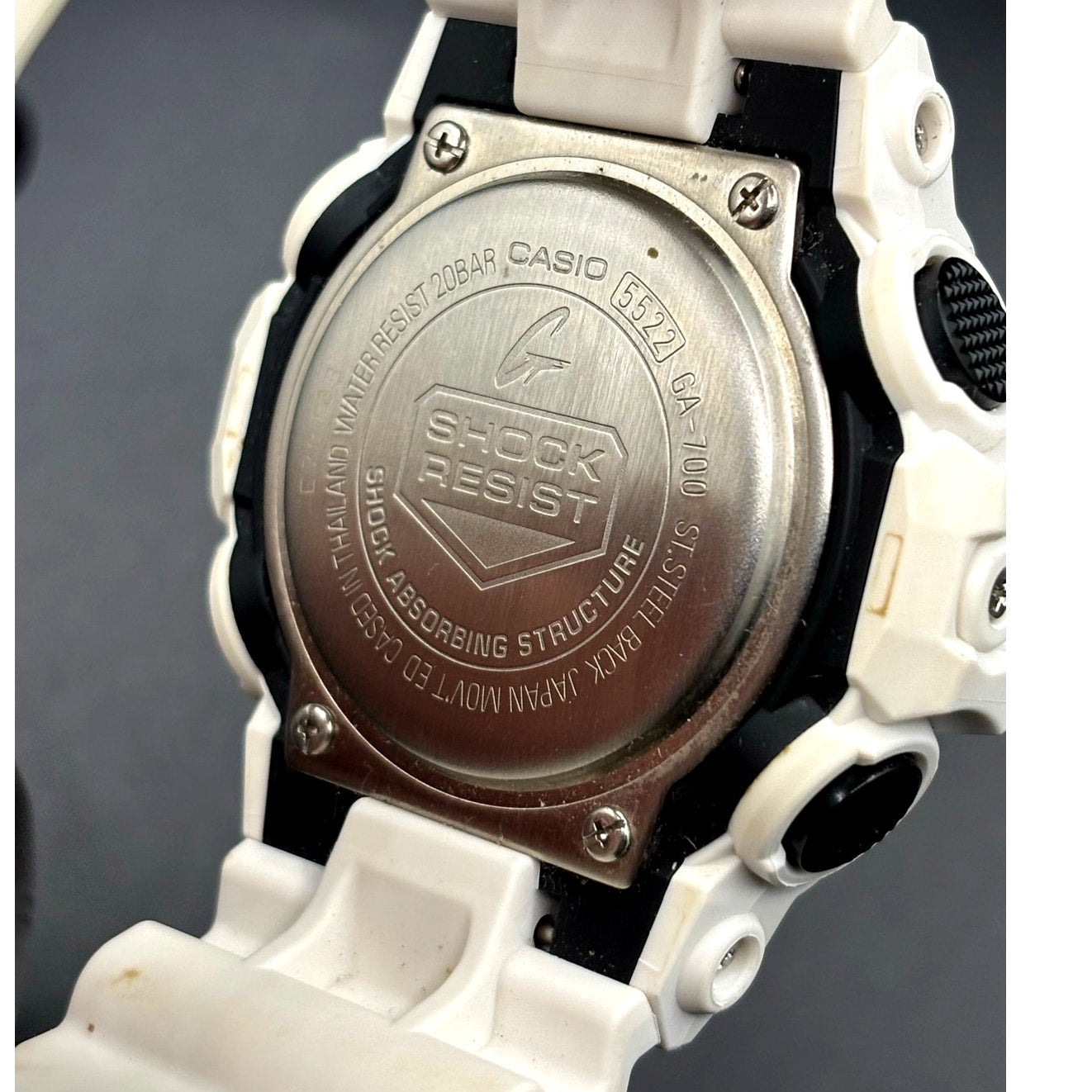 Casio G-Shock GA700-7A Men’s White Analog Digital 53mm Case 200M Watch NIBWT