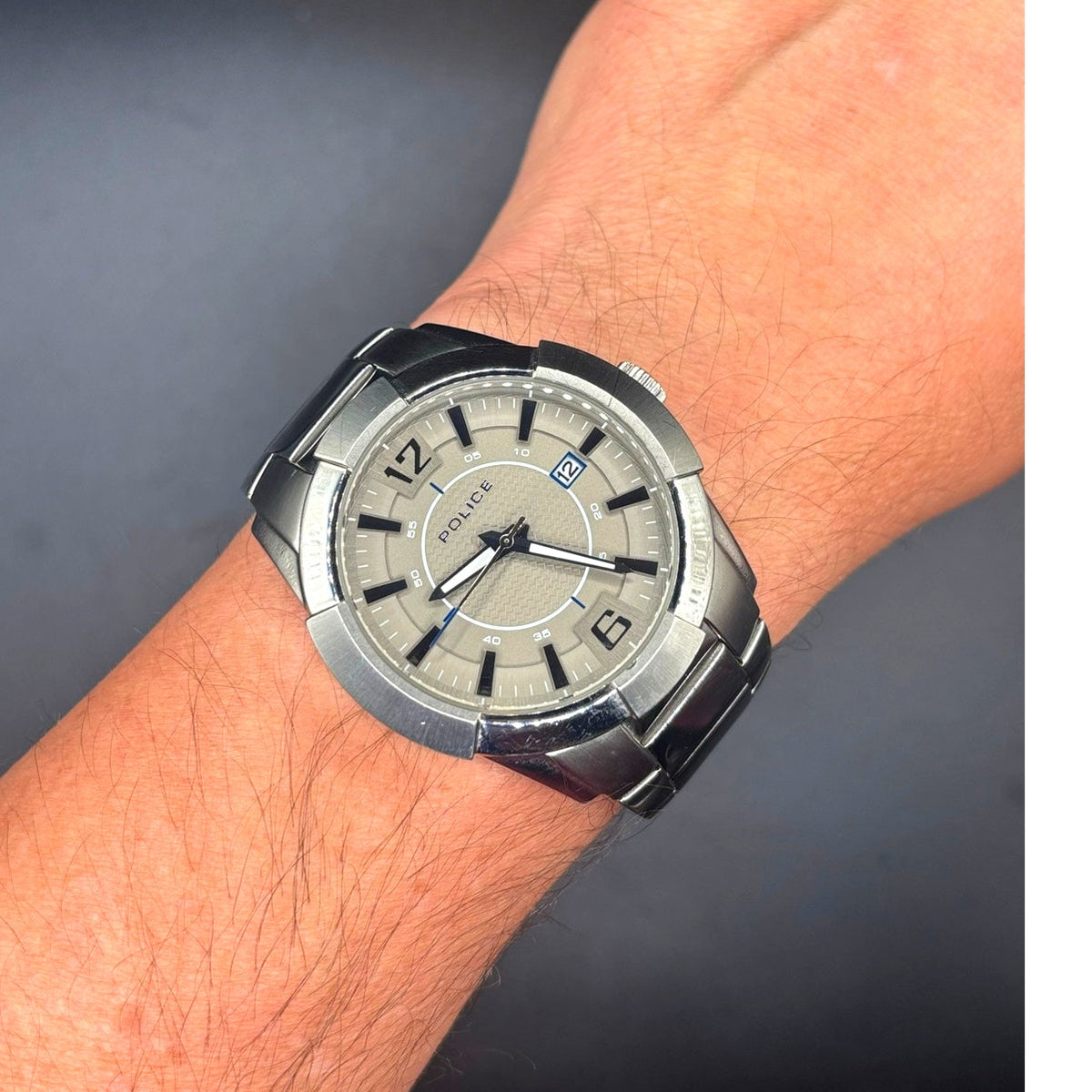 Police Sincere 12547J Silver Men's Watch 44mm