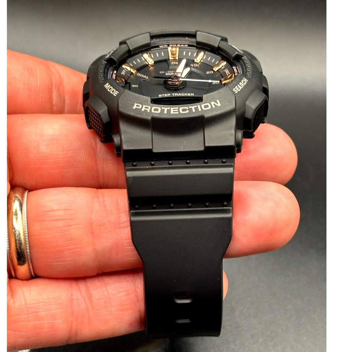 Casio G-Shock GMA-S130PA-1A Black Pink Gold Step Tracker NIBWT Discontinued