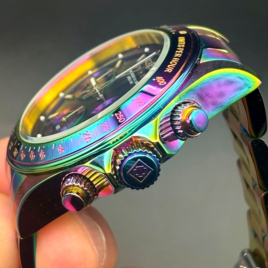 Invicta Speedway 23941 Rainbow MOP Chronograph 40mm Unisex Watch NIB