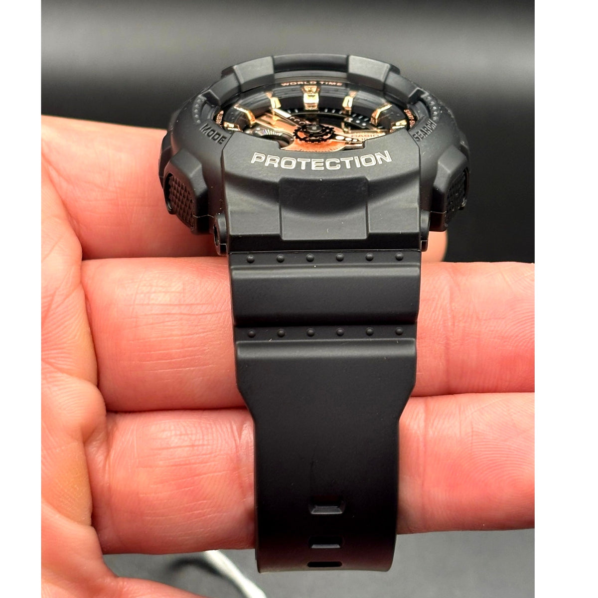 Casio Baby-G BA-110RG-1A Black Rose Gold Analog Digital Watch NIBWT 100M