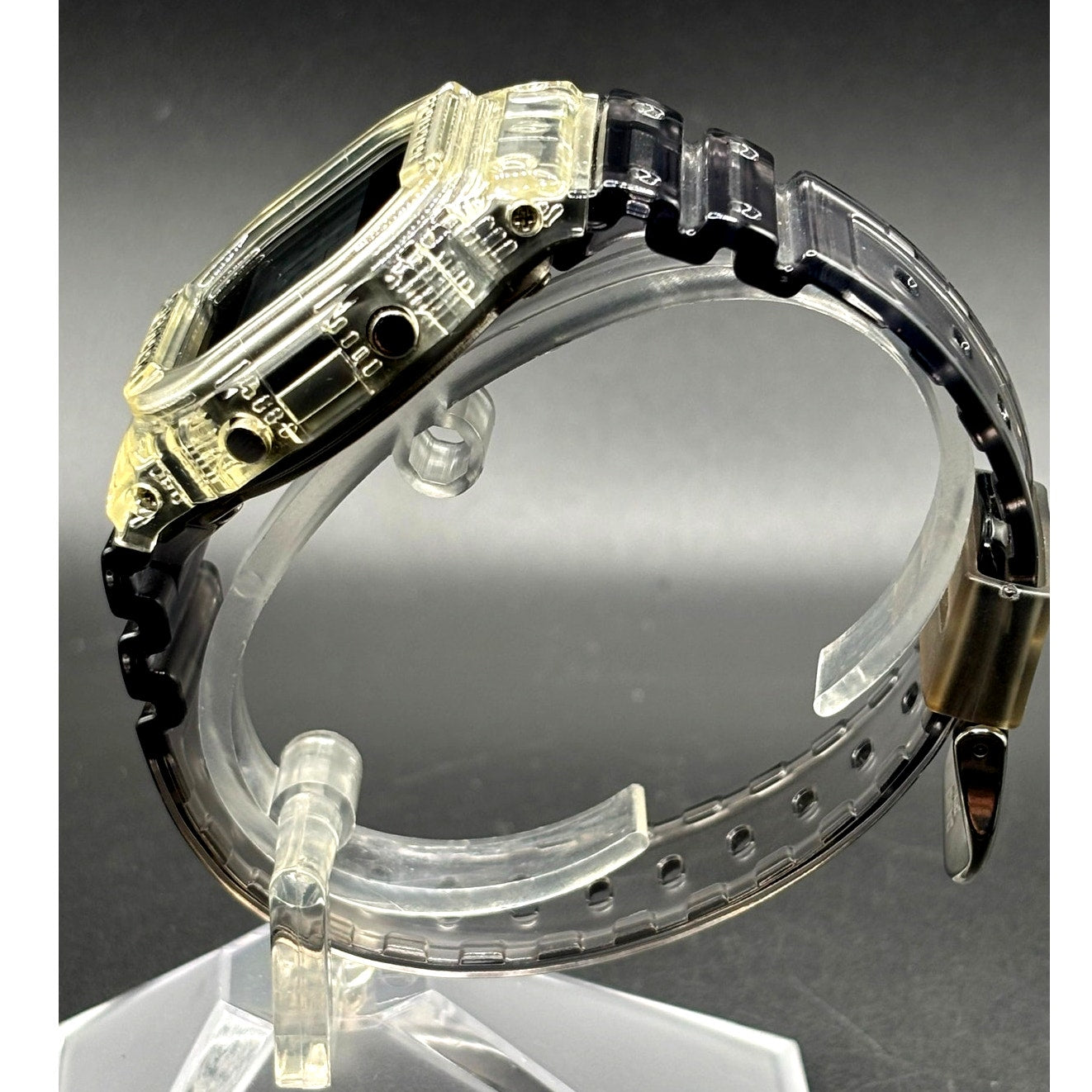 Casio G-Shock DW5600SK-1 Skeleton Clear Resin Digital Unisex Retro Watch