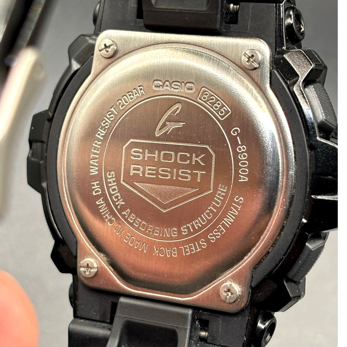 Casio G-Shock G-8900A-1 Glossy Black Blue Dial Digital Men’s Watch 200M NIB