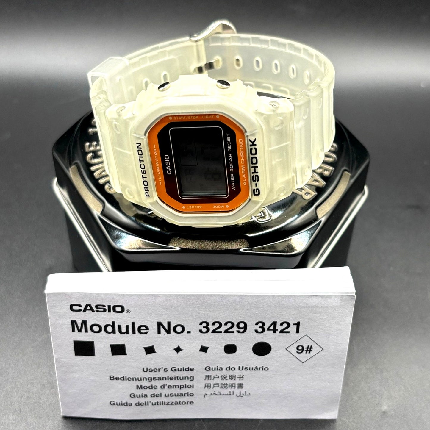 Casio G-Shock DW-5600LS-7 Color Skeleton Series Digital Translucent Watch NIB