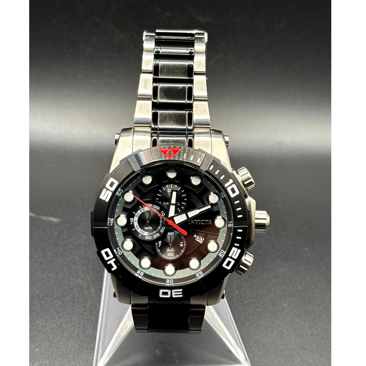 Invicta Sea Hunter 28263 Chronograph Black Steel 54mm Men’s Quartz Watch