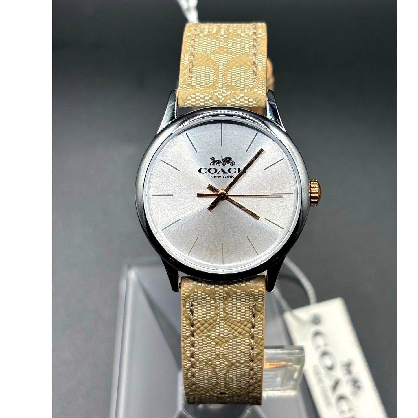 Coach Ruby 14503798 Women’s Watch Signature Jacquard Strap NIBWT Box