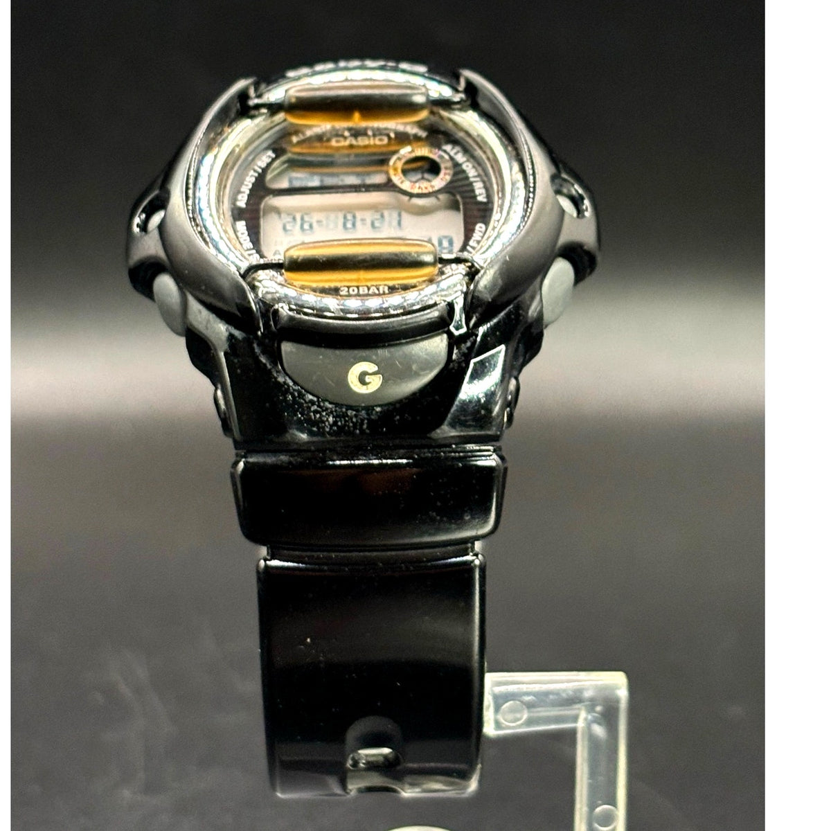 Casio Baby-G BG-169R-1 Glossy Black Digital Data Bank 200M Women’s Watch