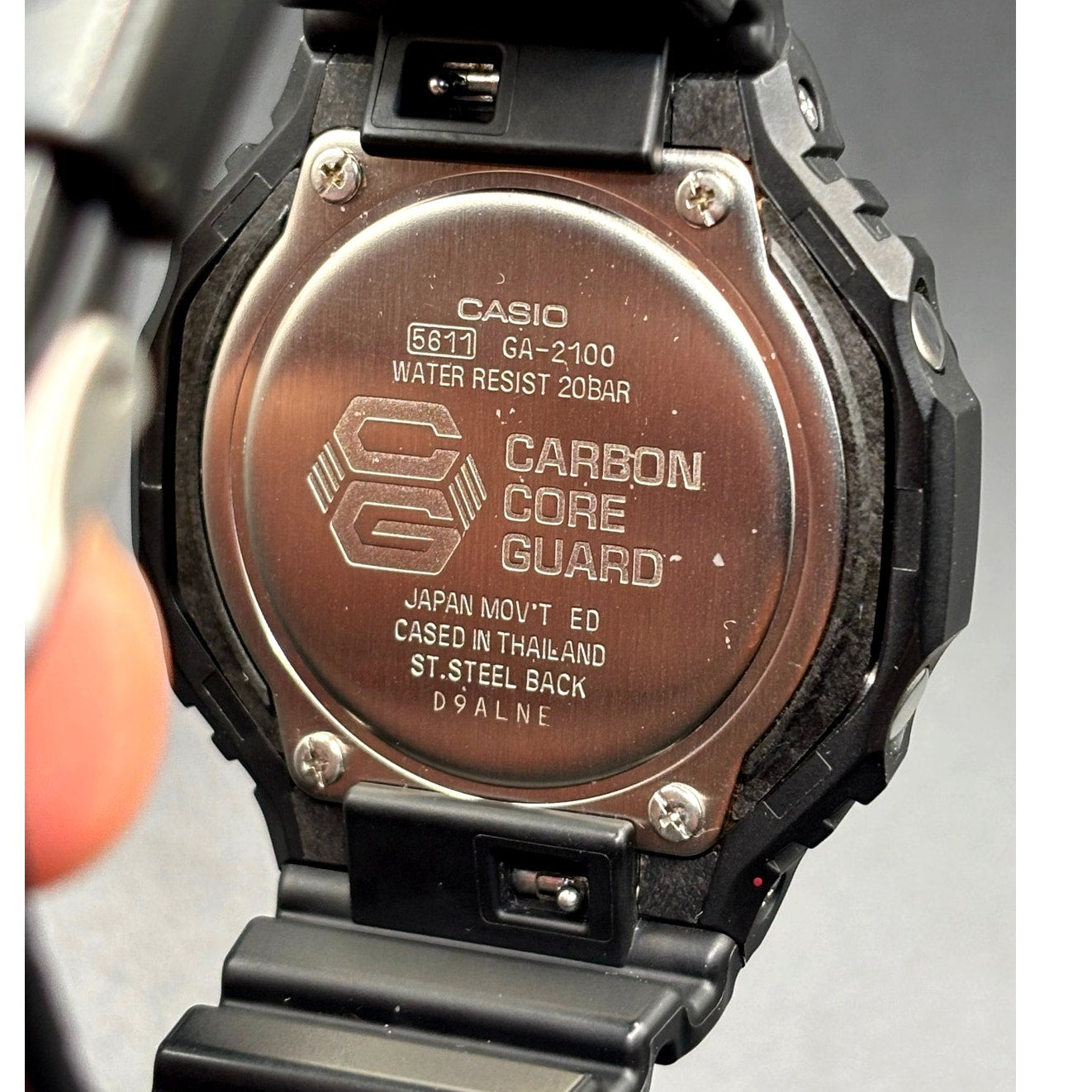 Casio G-Shock GA2100-1A1 Monochrome Black Carbon Core Analog Digital Men’s Watch