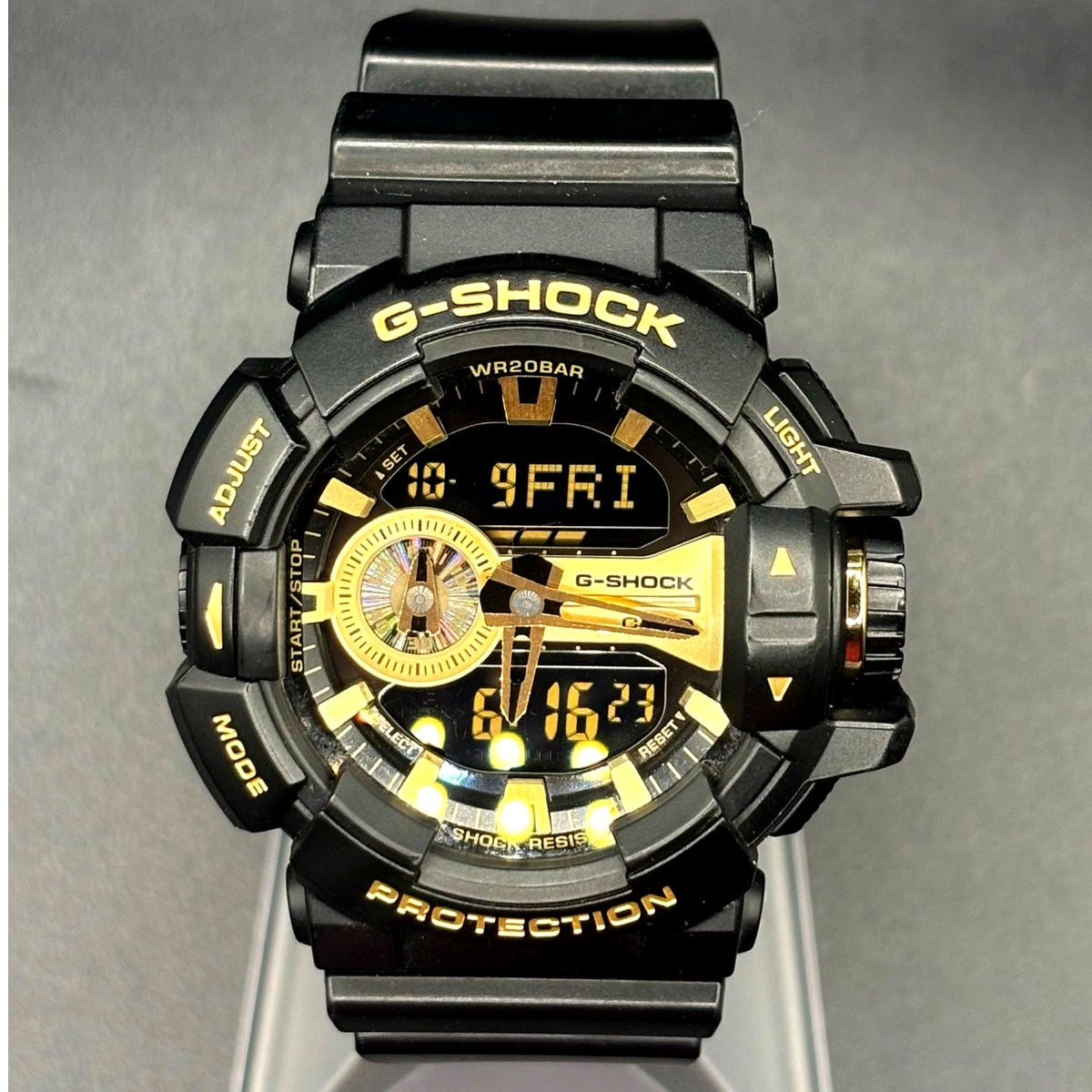 Casio G-Shock GA-400GB-1A9 Black Gold Analog Digital Men’s Watch 55mm