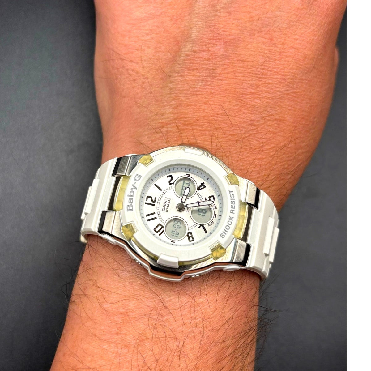 Casio Baby-G BGA110-7B Analog Digital White Women’s Watch Discontinued
