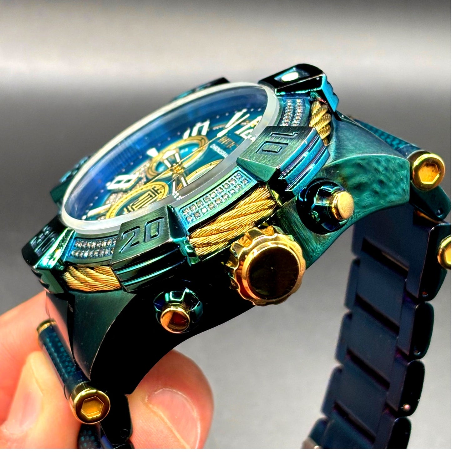 Invicta Jason Taylor Limited Edition 40440 Swiss Chronograph Diamond 52mm Watch