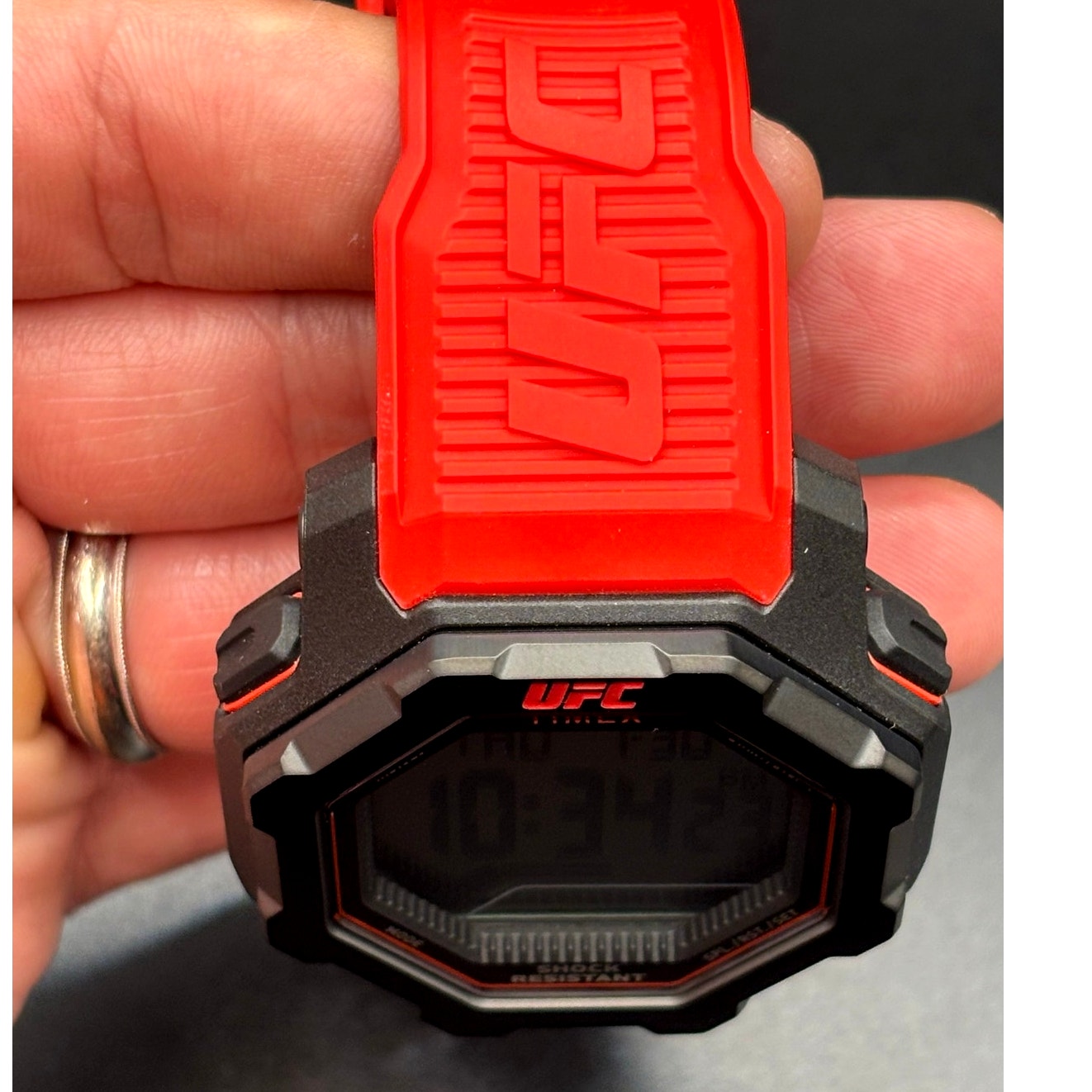 Timex UFC Knockout TW2V88200JR Red Digital 48mm Watch NIB