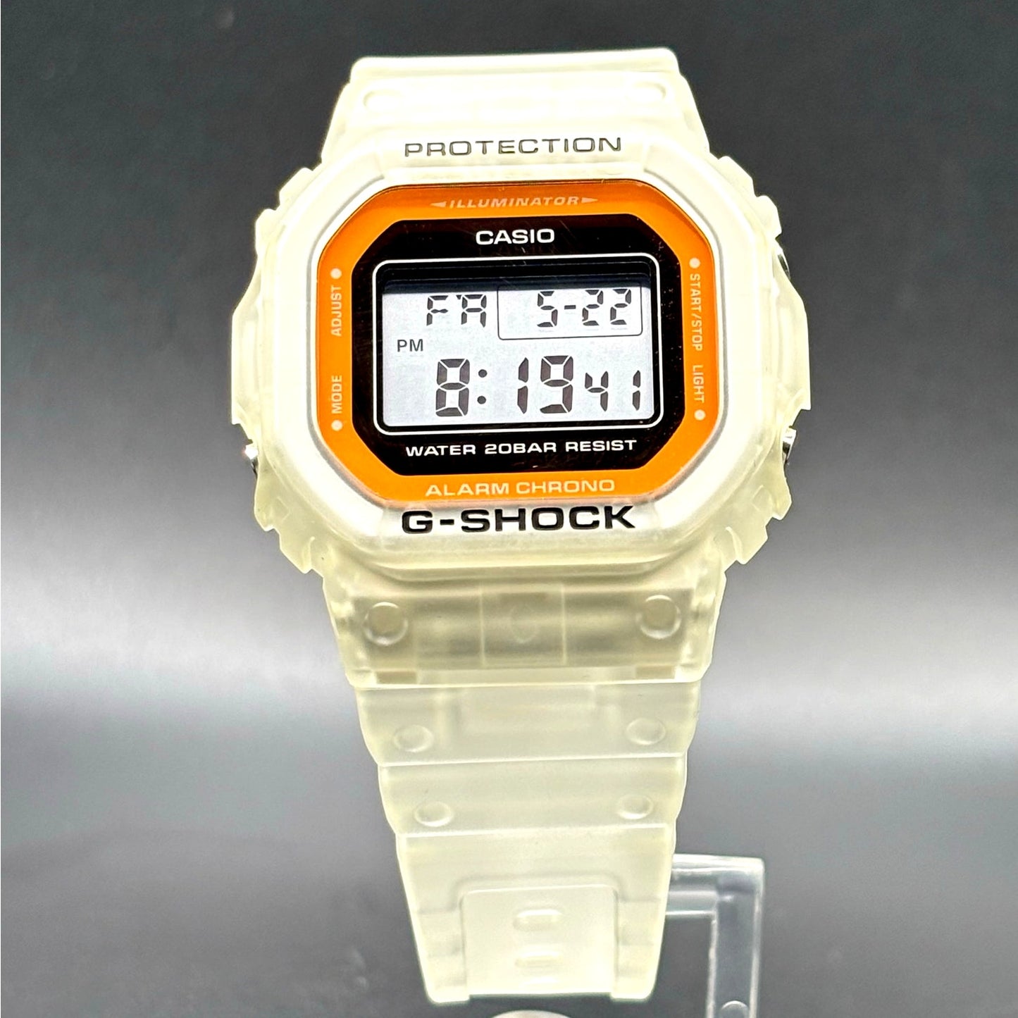 Casio G-Shock DW-5600LS-7 Color Skeleton Series Digital Translucent Watch NIB