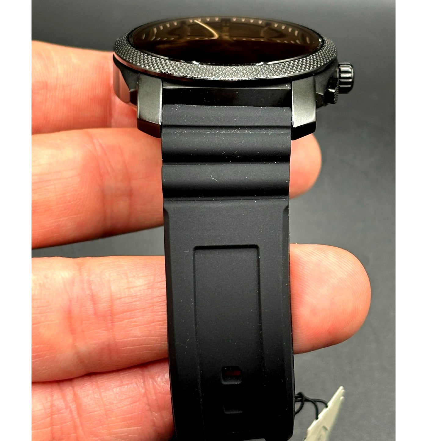 Fossil FS4656 Machine Chronograph Black Silicone Men’s Watch 42mm