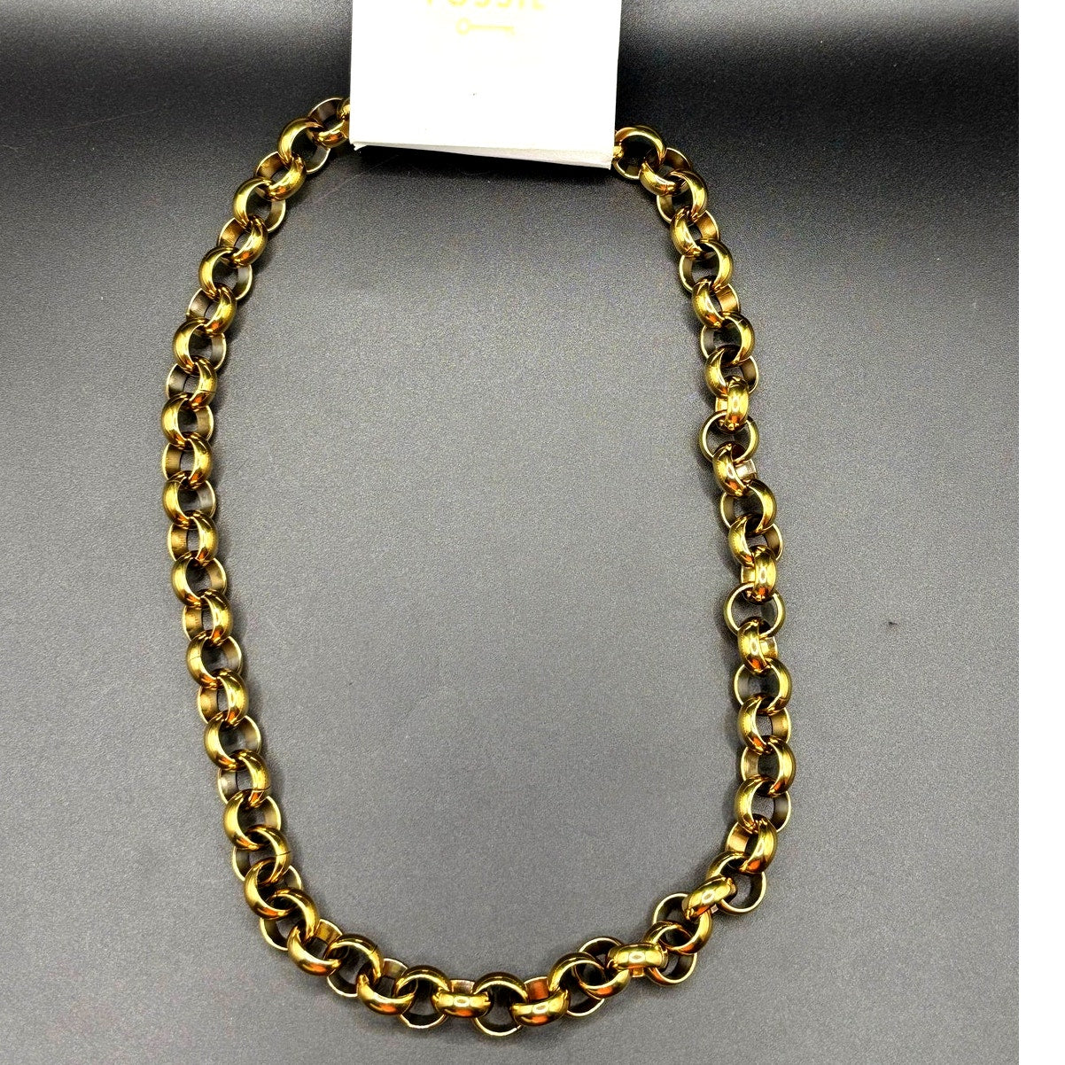 Fossil Women’s Archival Bold Links Chain Necklace JOF01105710 NIBWT
