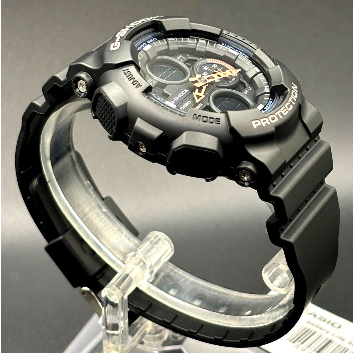 Casio G-Shock GMAS140-1A Womens Black Multicolor Analog Digital 45mm Watch NIBWT