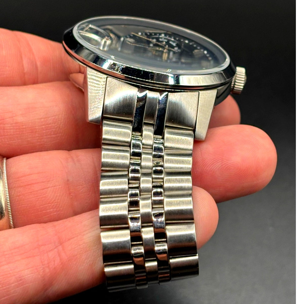 Fossil ME1135 Townsman Twist Men's Watch 44mm Black Dial Stainless Steel Watch