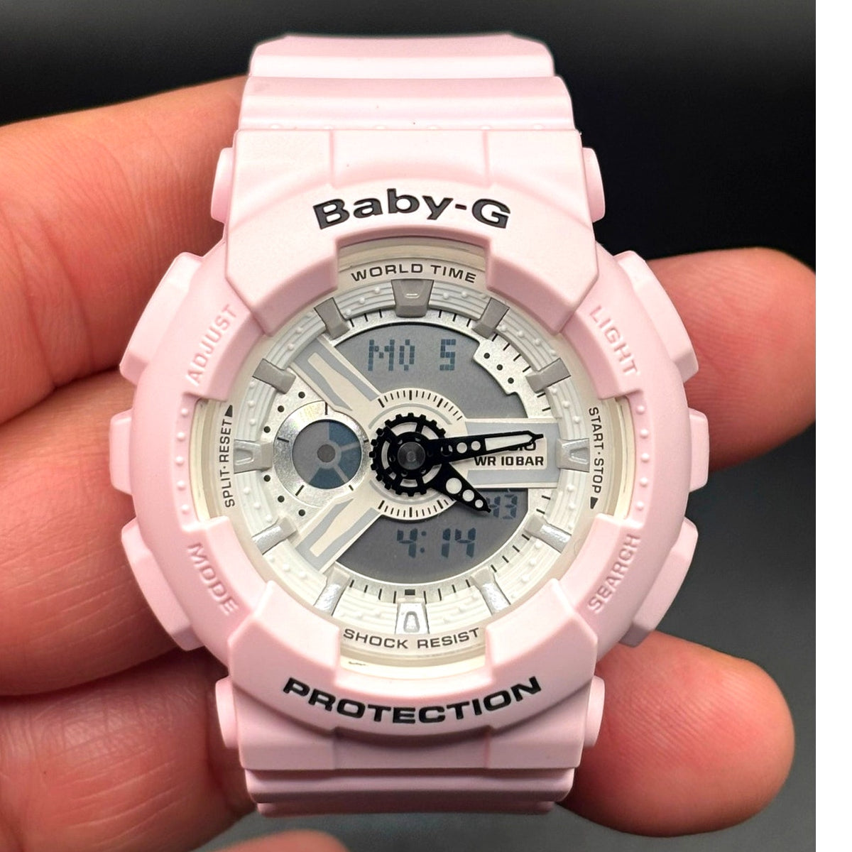 Casio Baby-G BA-110BE-4A Beach Color Pink Analog Digital Women’s Watch 100M