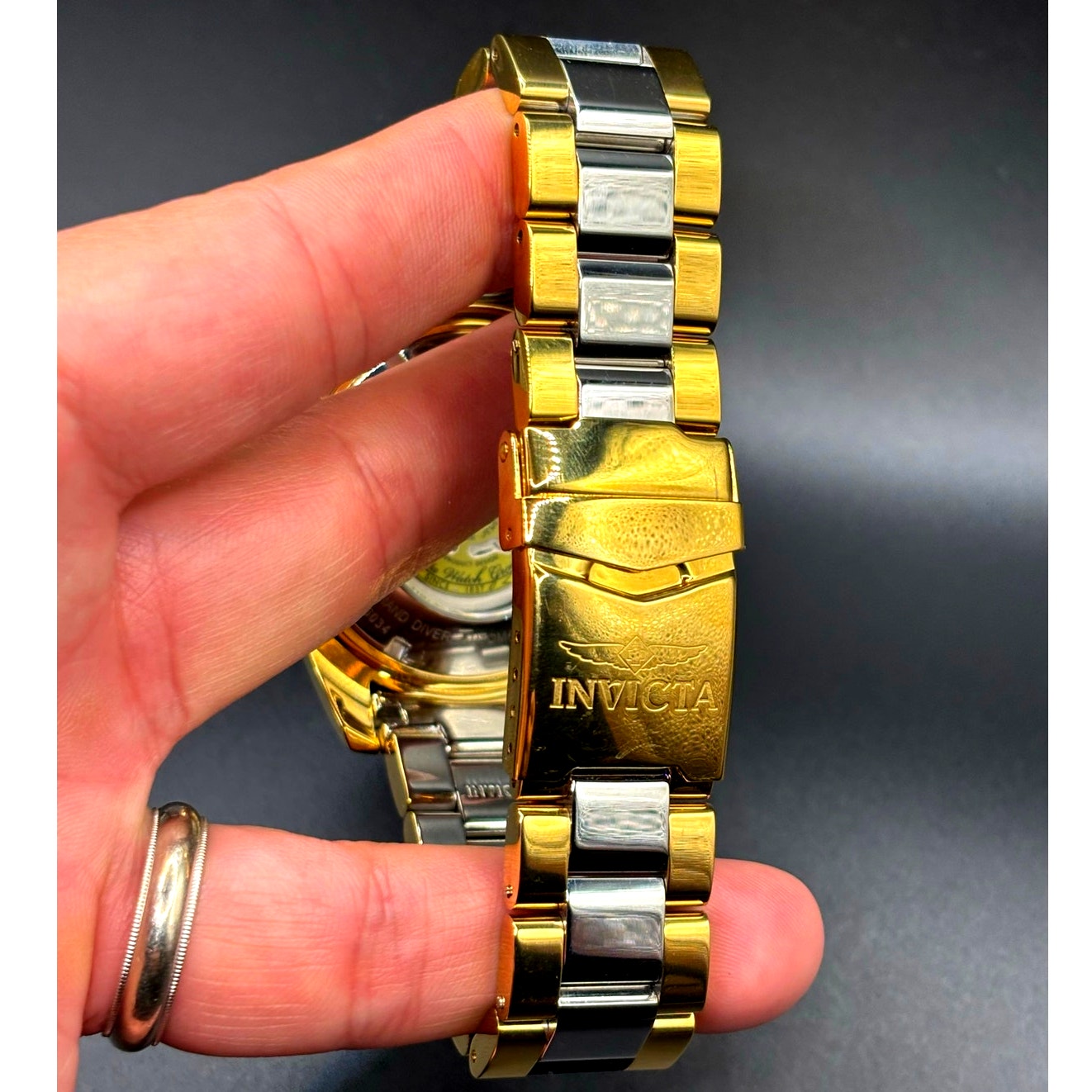 Invicta 16034 Grand Diver Automatic Two Tone Stainless Steel Men's 47mm Watch