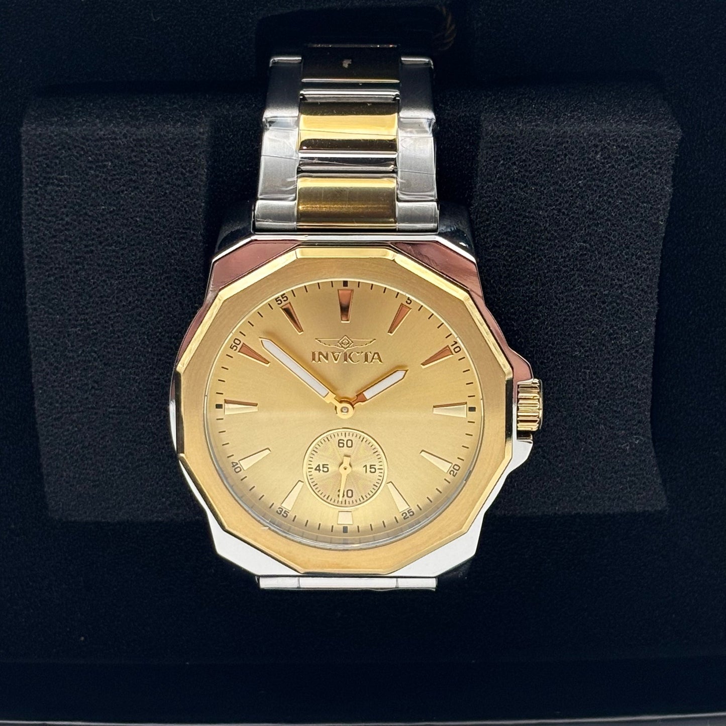 Invicta Speedway 49329 Mens 42mm Two Tone Stainless Steel Quartz Watch BNWT