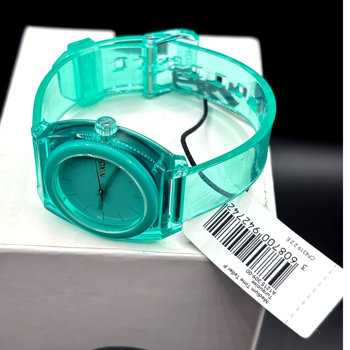 Nixon Medium Time Teller P A1215-309 Turquoise 31mm Watch NIBWT