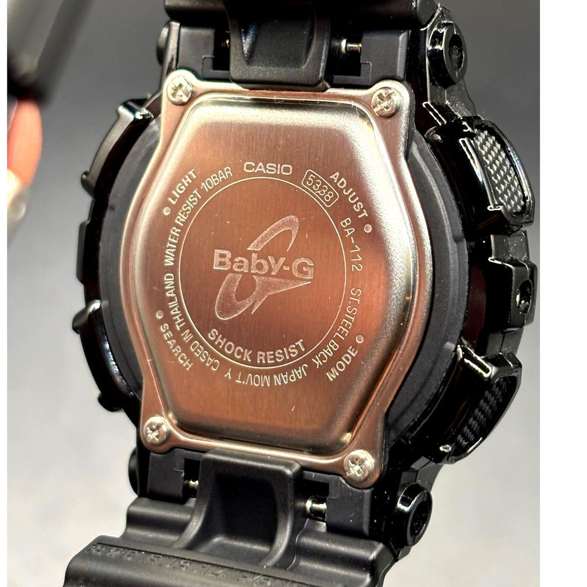 Casio Baby-G BA-112-1A Analog Digital Black Multicolor Watch 100M Discontinued