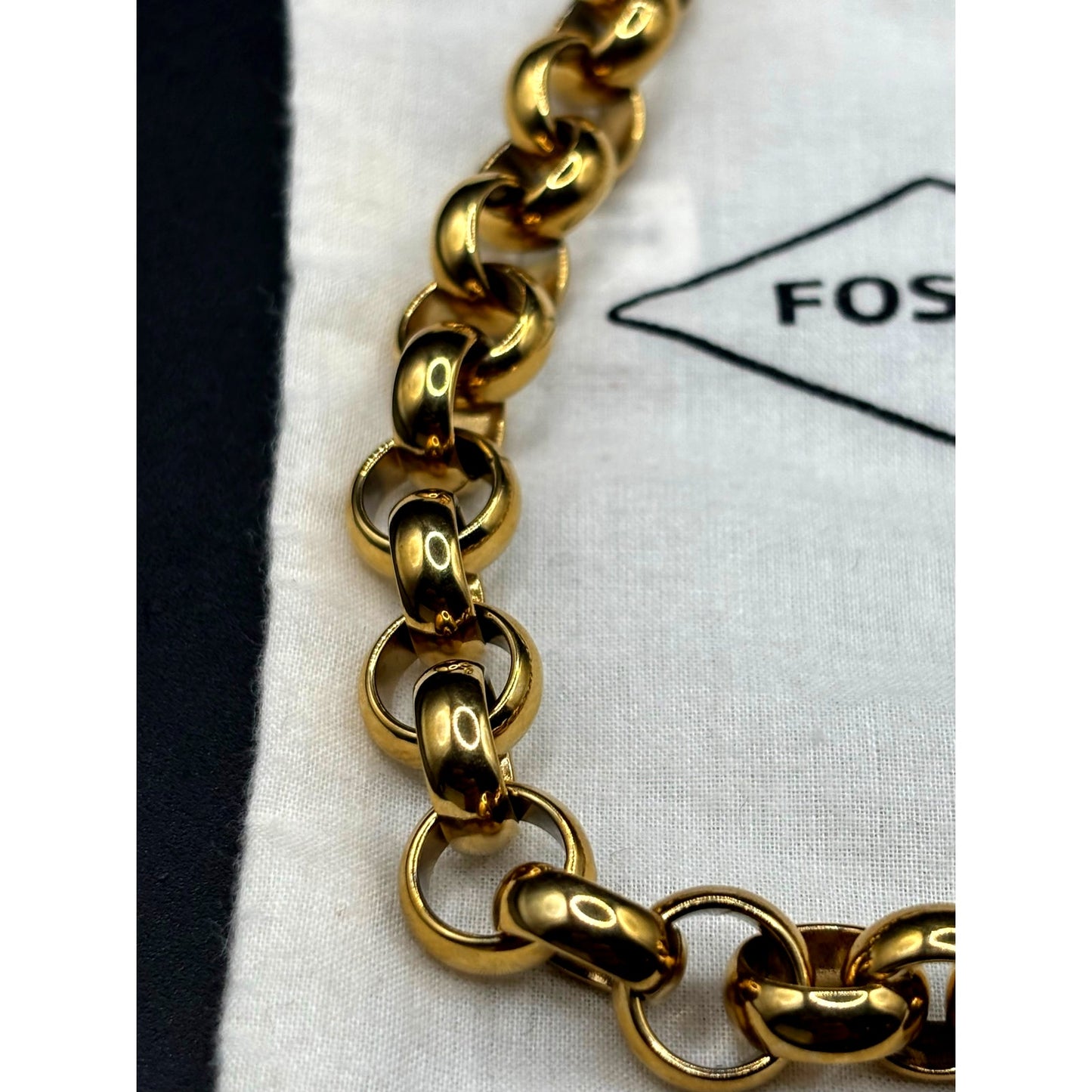 Fossil Women’s Archival Bold Links Chain Necklace JOF01105710 NIBWT