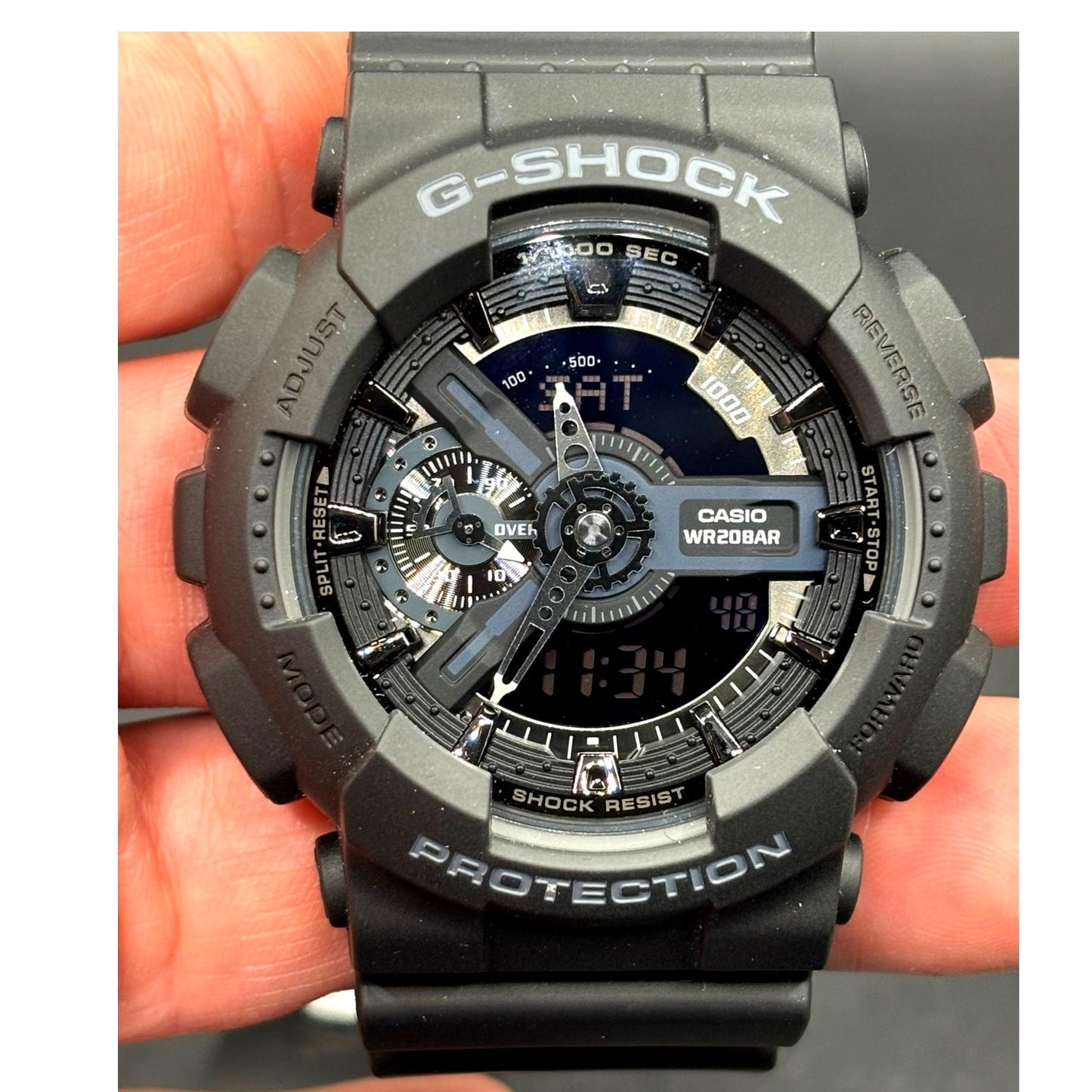 Casio G-Shock GA110-1B Black Analog Digital 200M Men’s Watch NIBWT
