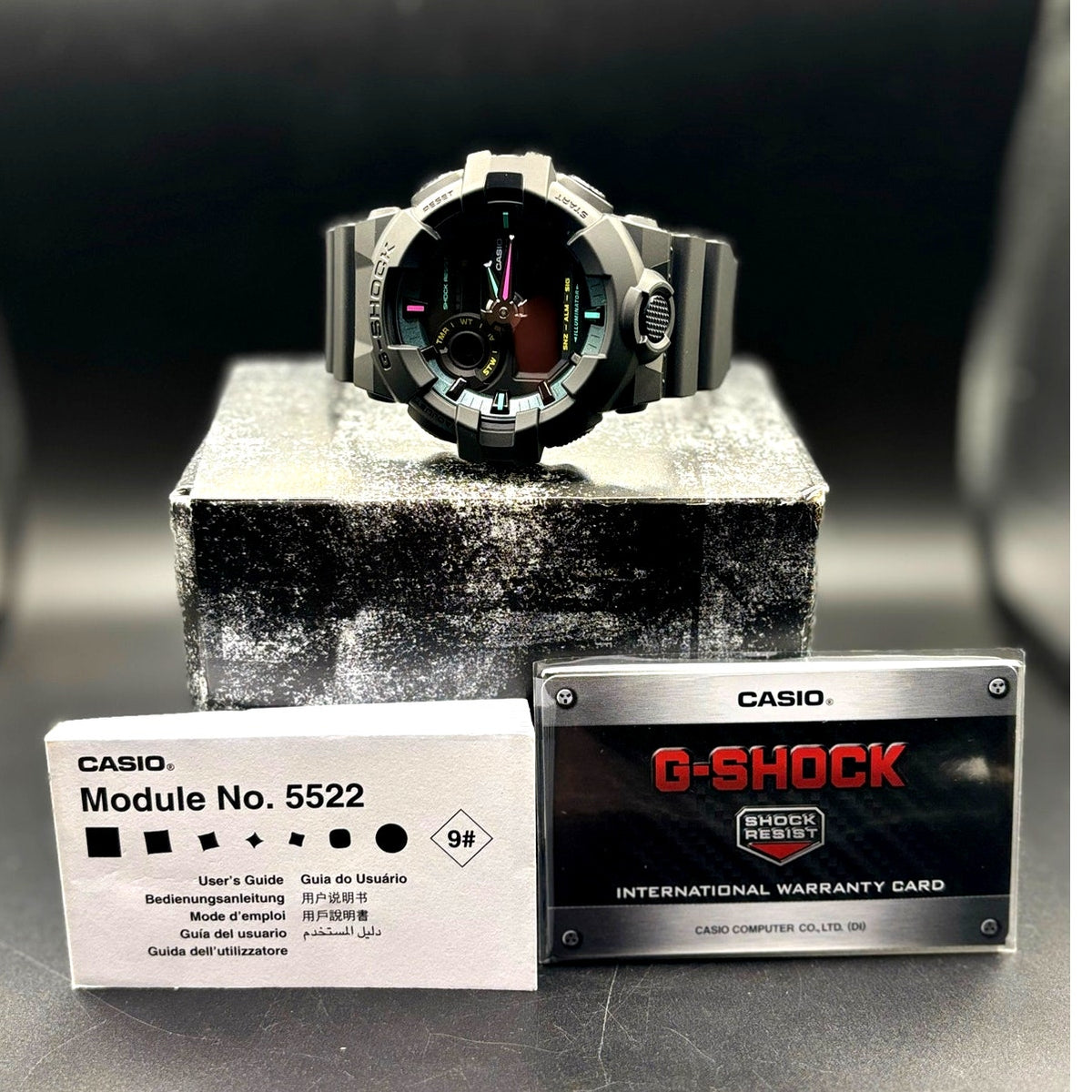 Casio G-Shock GA-700MF-1A Multi Fluorescent Black Analog Digital Men’s Watch NIB