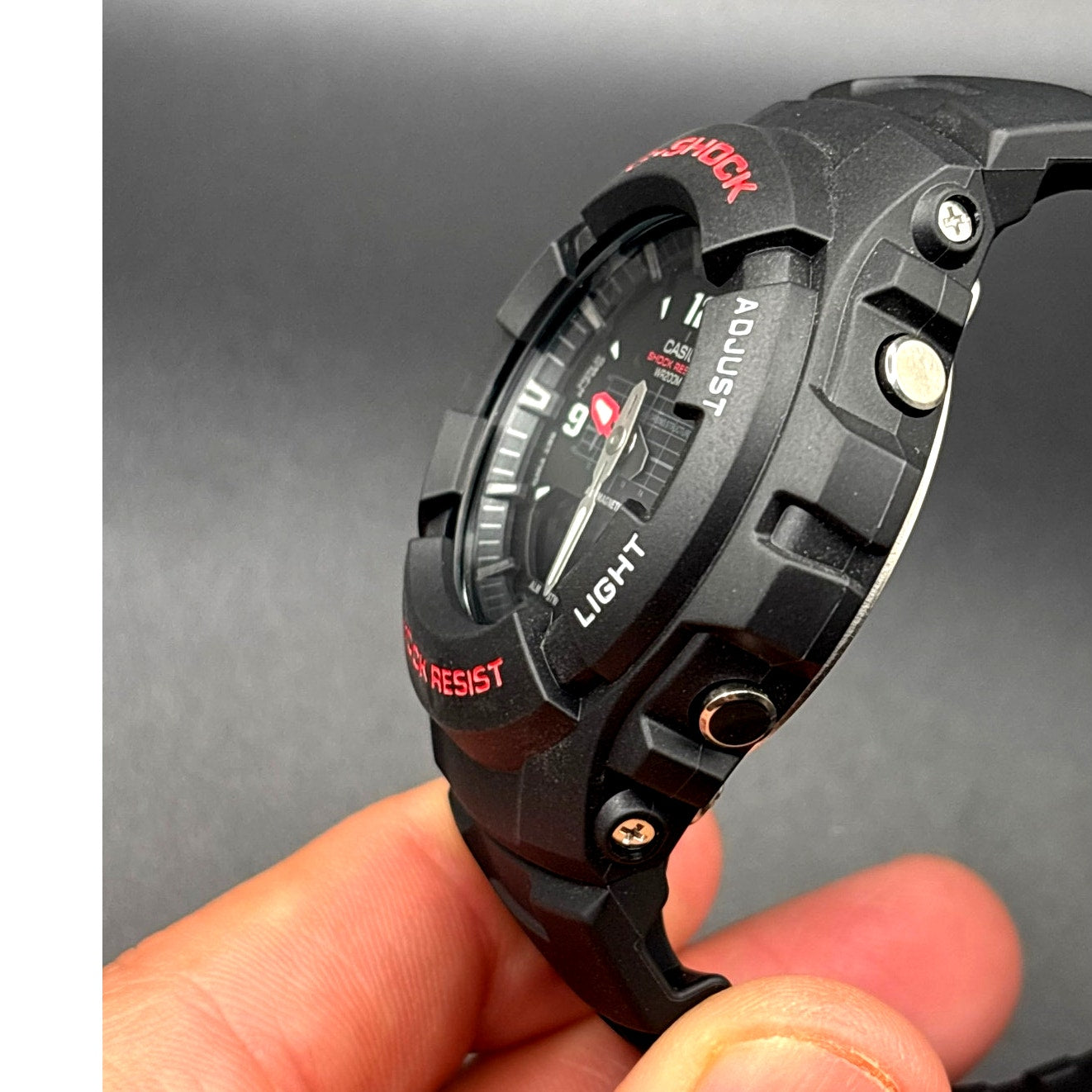 Casio G-Shock G100-1BV Analog Digital Black Red 200M Men's Watch New