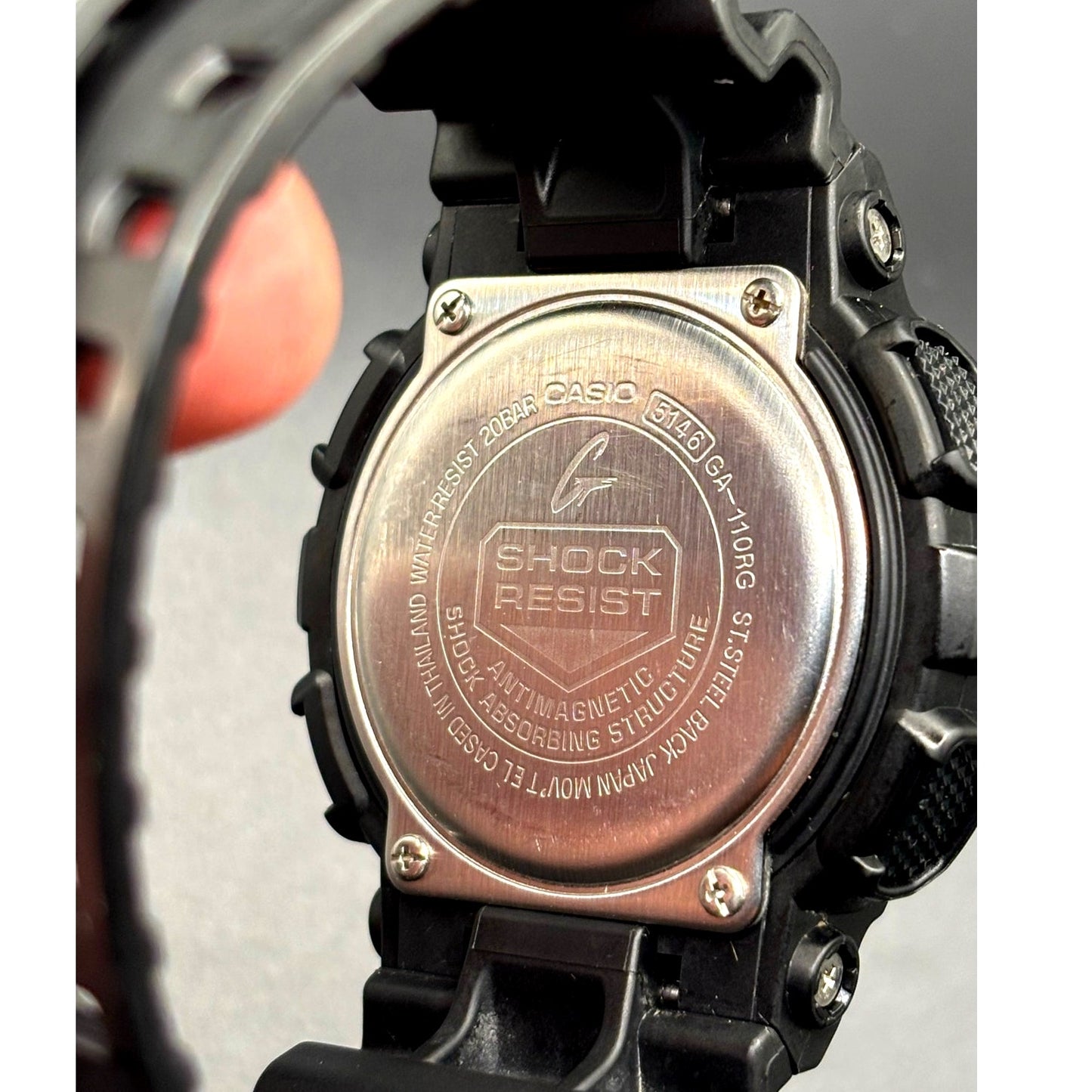 Casio G-Shock GA-110RG-1A Men's Analog Digital Rose Gold Black Resin 200M Watch