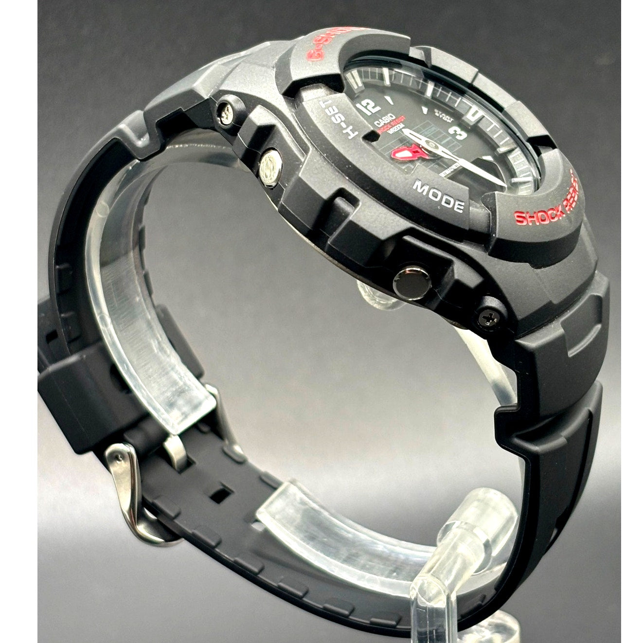 Casio G-Shock G100-1BV Analog Digital Black Red 200M Men's Watch New