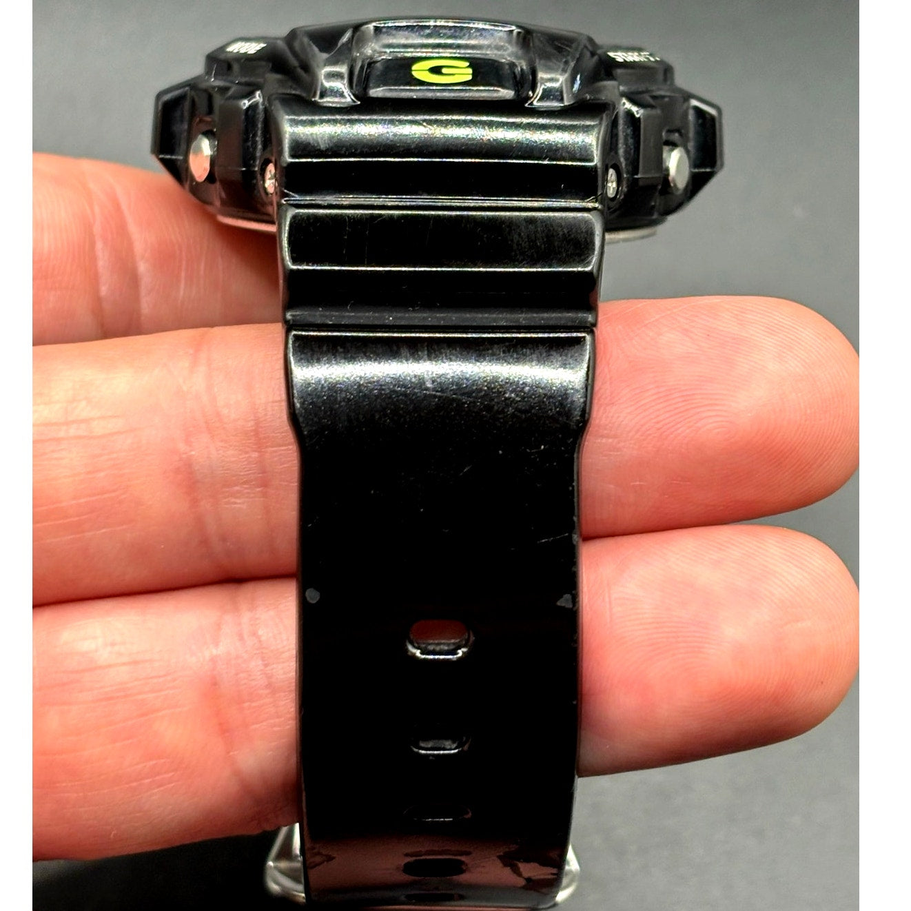 Casio G-Shock DW6900CS-1 Lime Green Glossy Black Digital Men's Watch