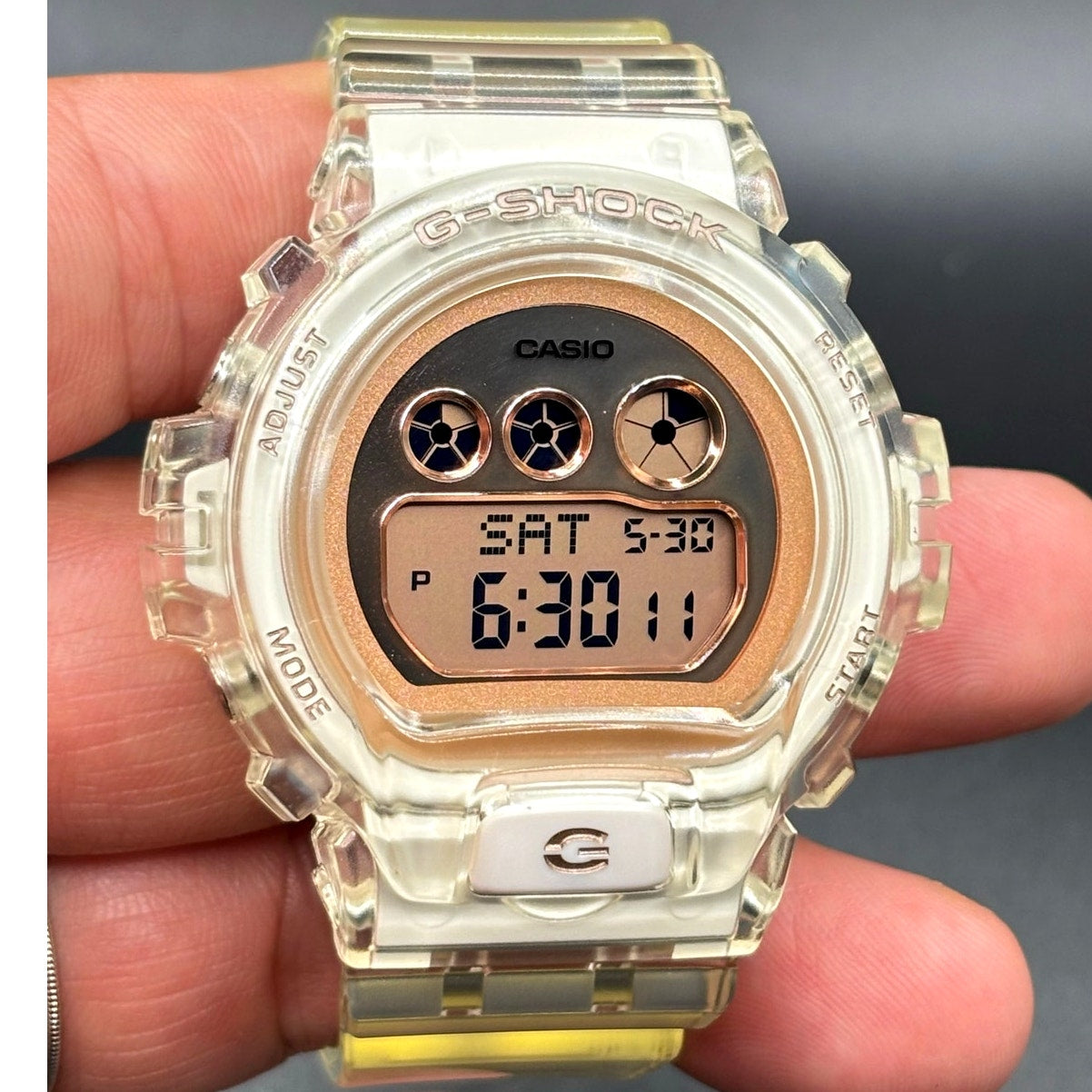 Casio G-Shock GMD-S6900SR-7 S Series Translucent Rose Gold Women’s Watch NIB