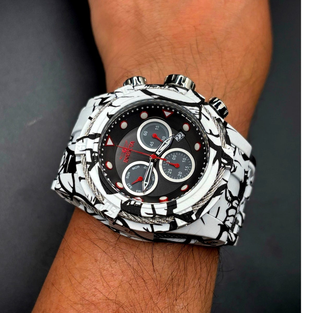 Invicta Bolt Zeus 43859 Chronograph 53mm Aqua Plated Men’s Watch 200M