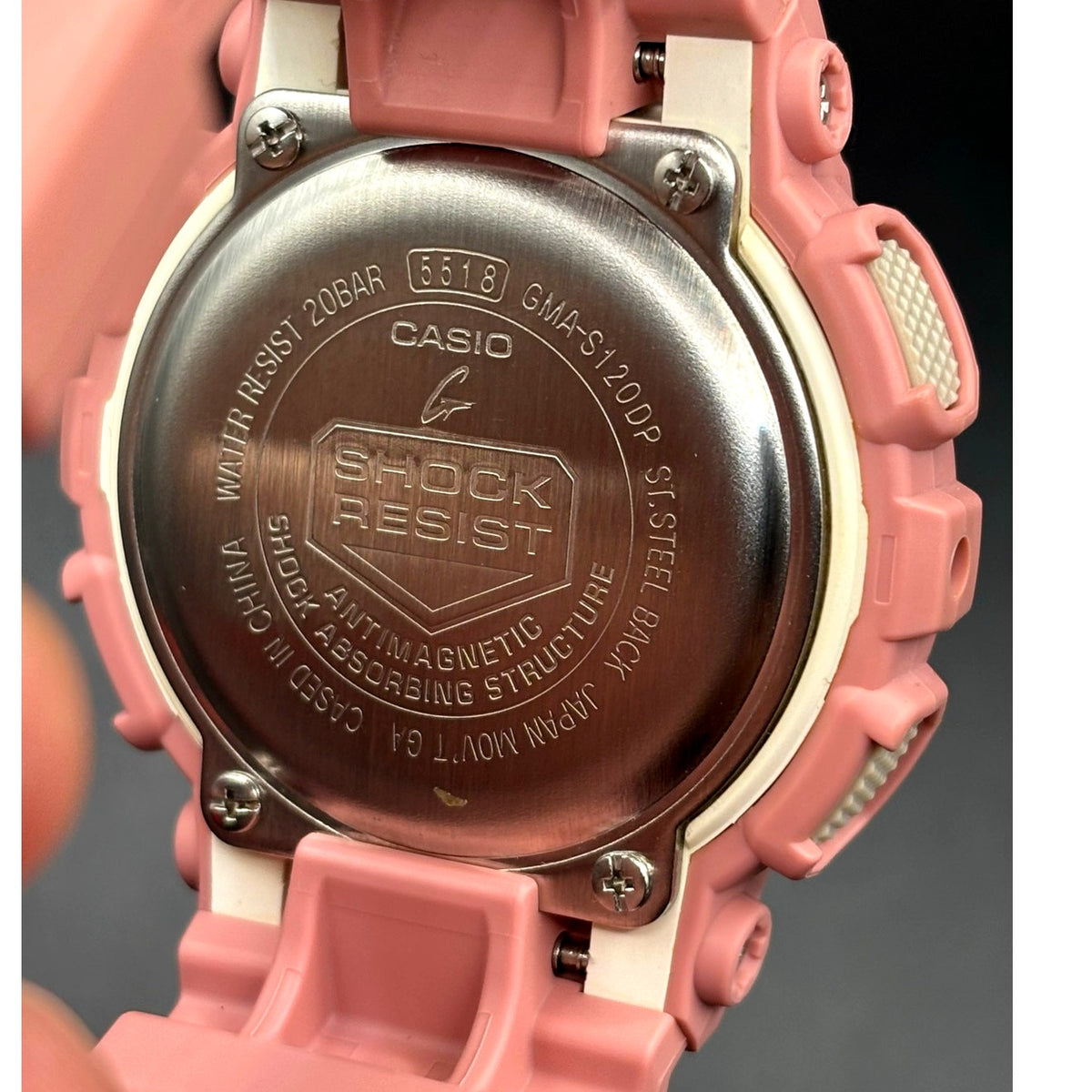 Casio G-Shock GMA-S120DP-4A S-Series Pink Rose Gold Women’s Watch NIB