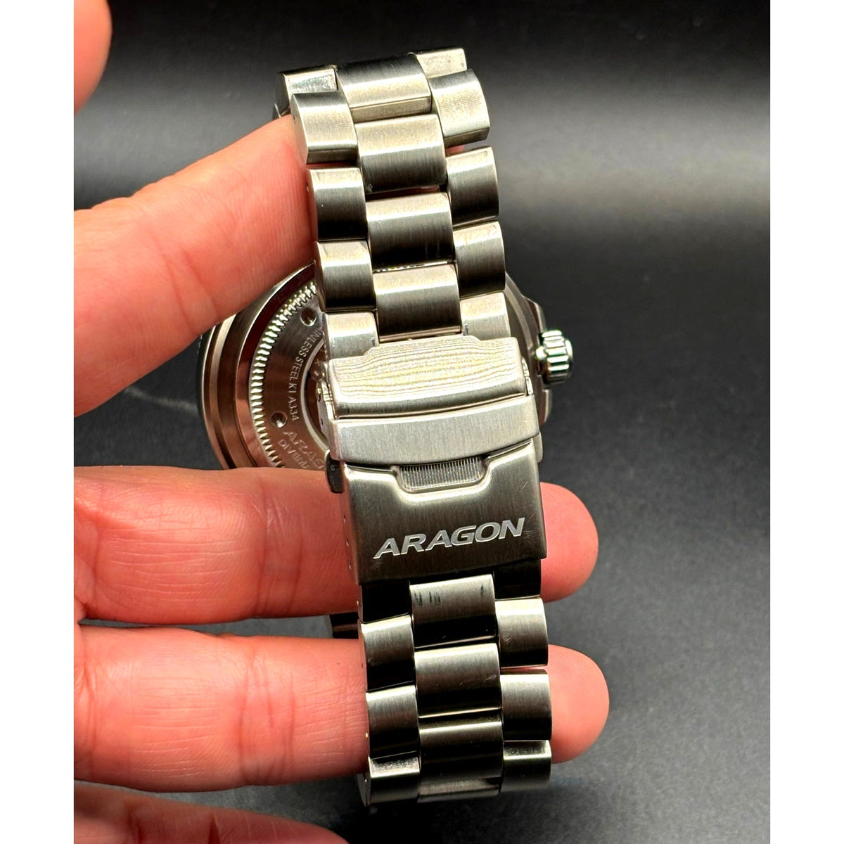 Aragon Divemaster II A334MOP Automatic 50mm Mother of Pearl Men’s Watch Full Set