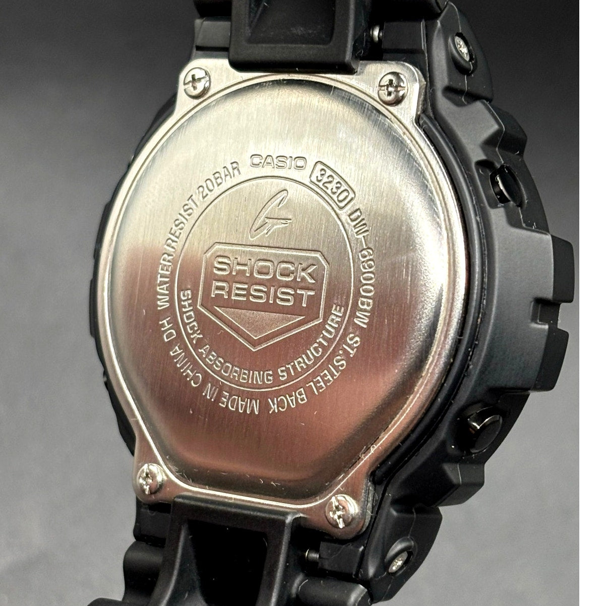 Casio G-Shock DW6900BW-1 Garish Black 200M Mens Watch Discontinued