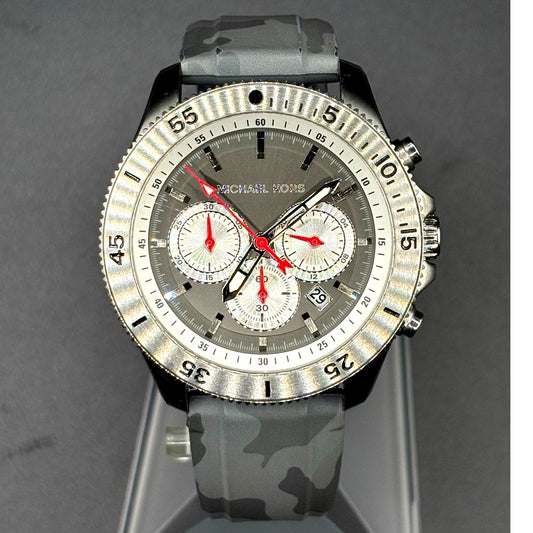Michael Kors Cortlandt MK8710 Chronograph Gray Camo Men’s Watch 45mm