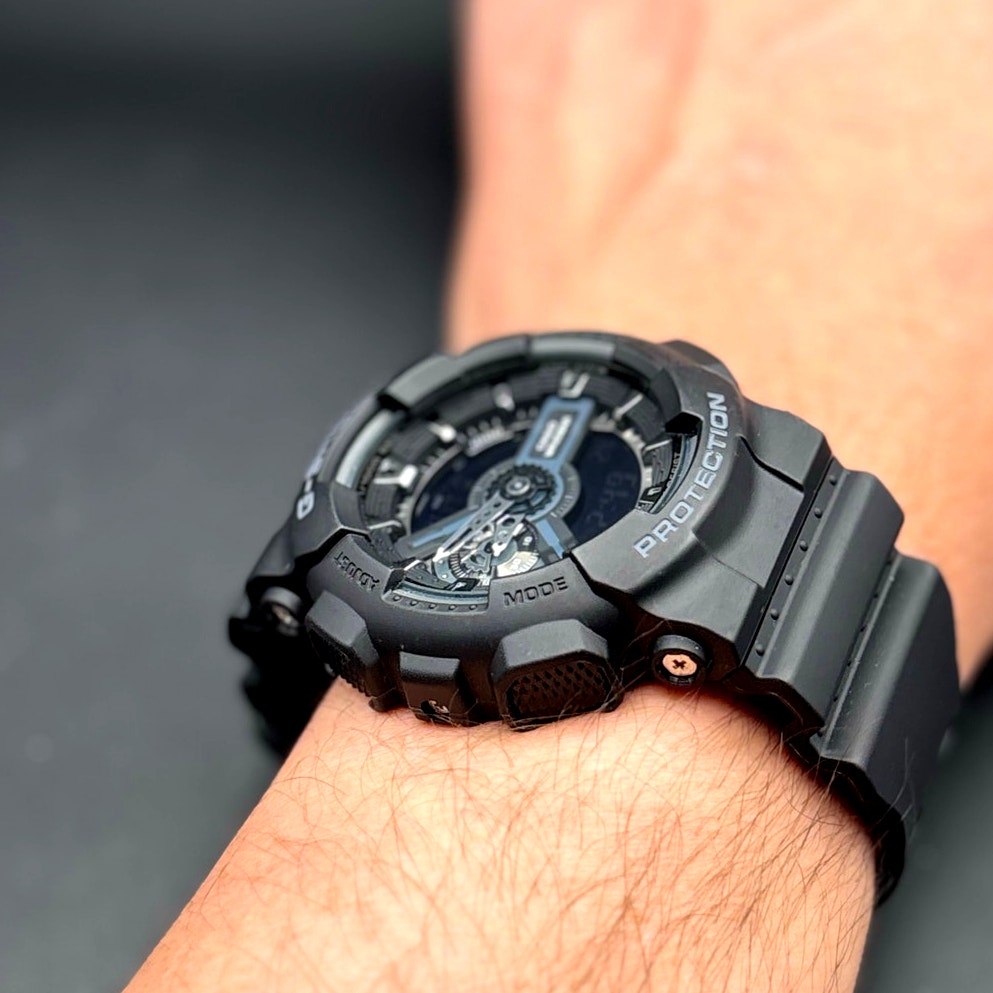 Casio G Shock GA 110 1B Black Analog Digital 200M Mens Watch NIBWT