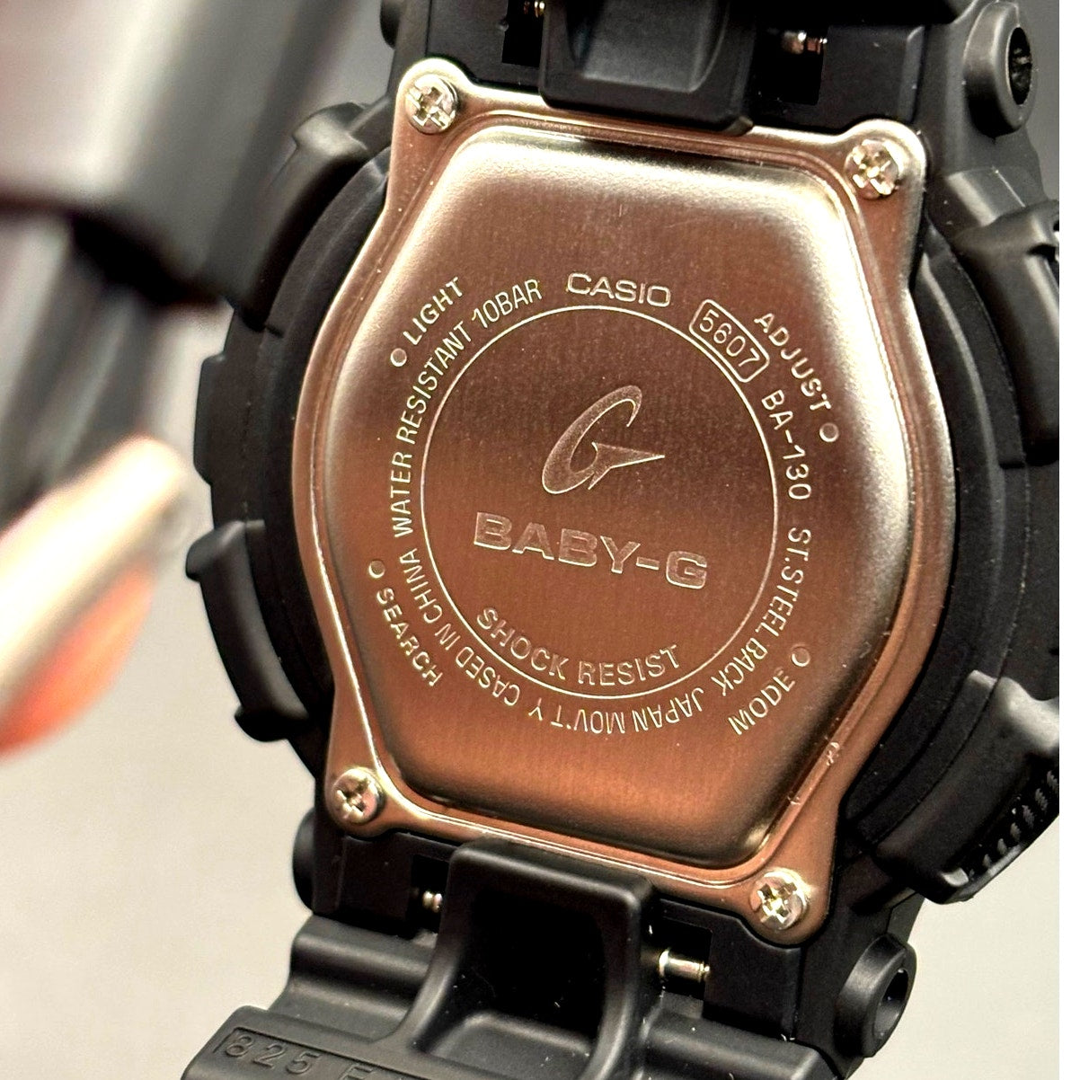 Casio Baby-G BA130-1A2 Metallic Blue Black Analog Digital Women's 43MM Watch NIB