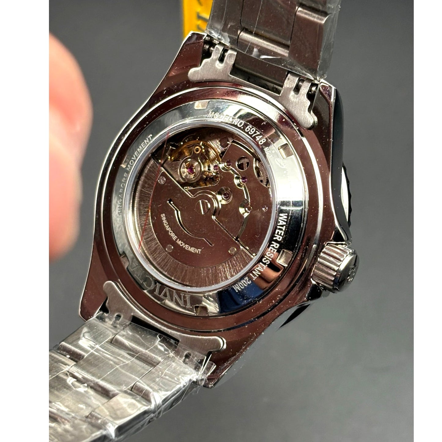 Invicta 69748 Pro Diver Automatic Mens Watch 40mm Black Dial 200M Steel NIBWT