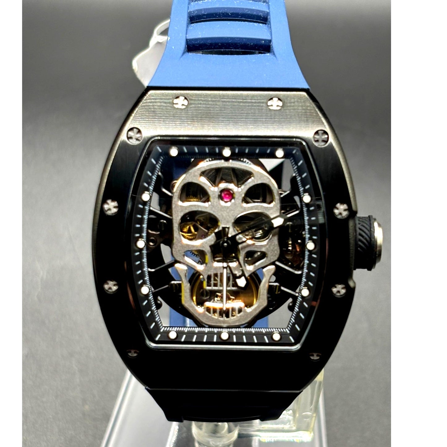 Invicta S1 Rally Crestpath 49023 Automatic Skeleton Dial Mens Watch 41mm Blue