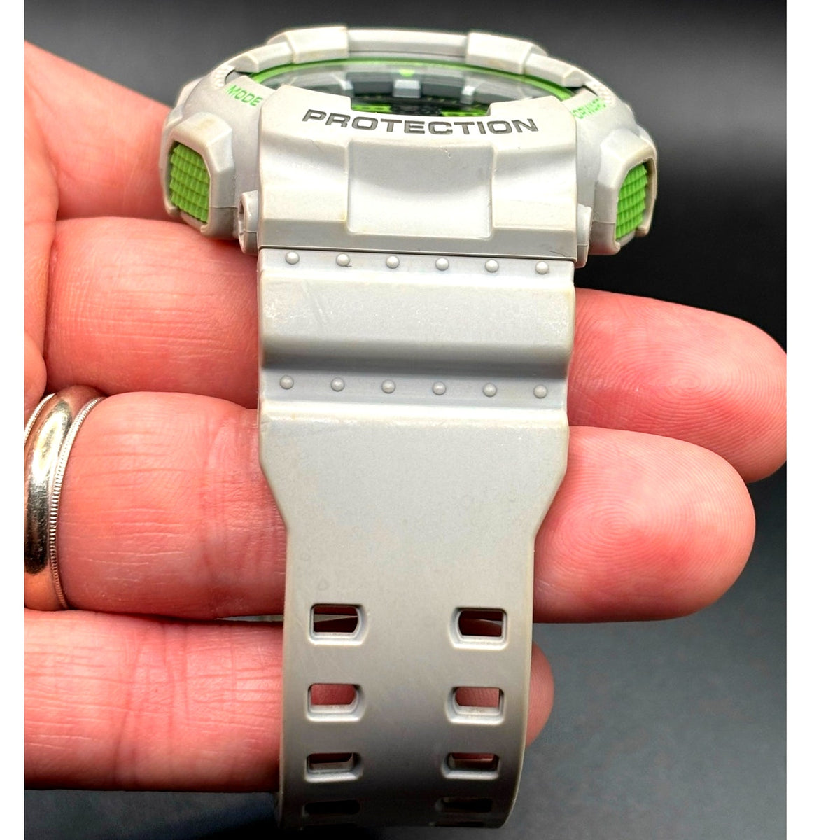 Casio G-Shock GA-110TS-8A3 Gray Neon Green Ana-Digi 51mm Men’s Watch