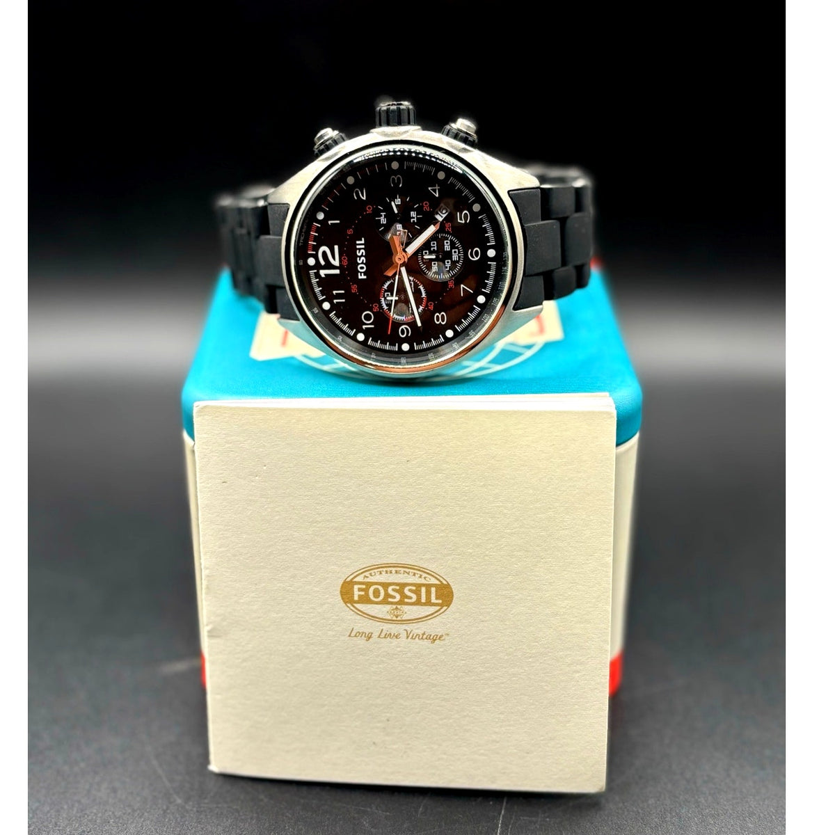 Fossil Flight CH2697 Chronograph Black Dial 46mm Men’s Watch