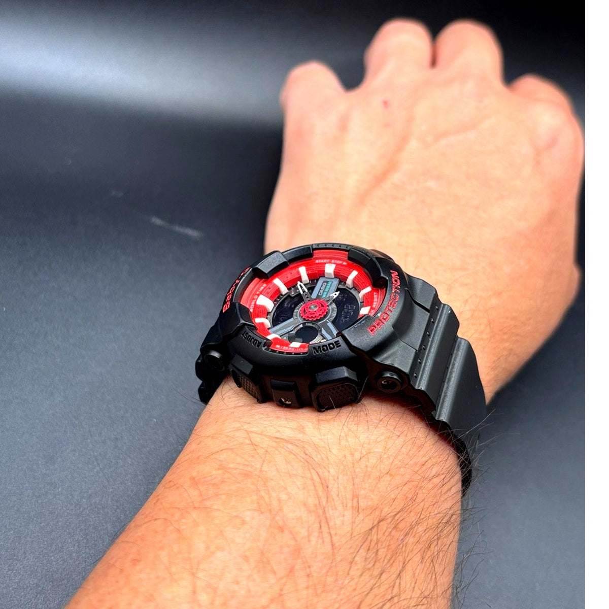 Casio Baby-G BA-110SN-1A Black Red Analog Digital Watch 100M