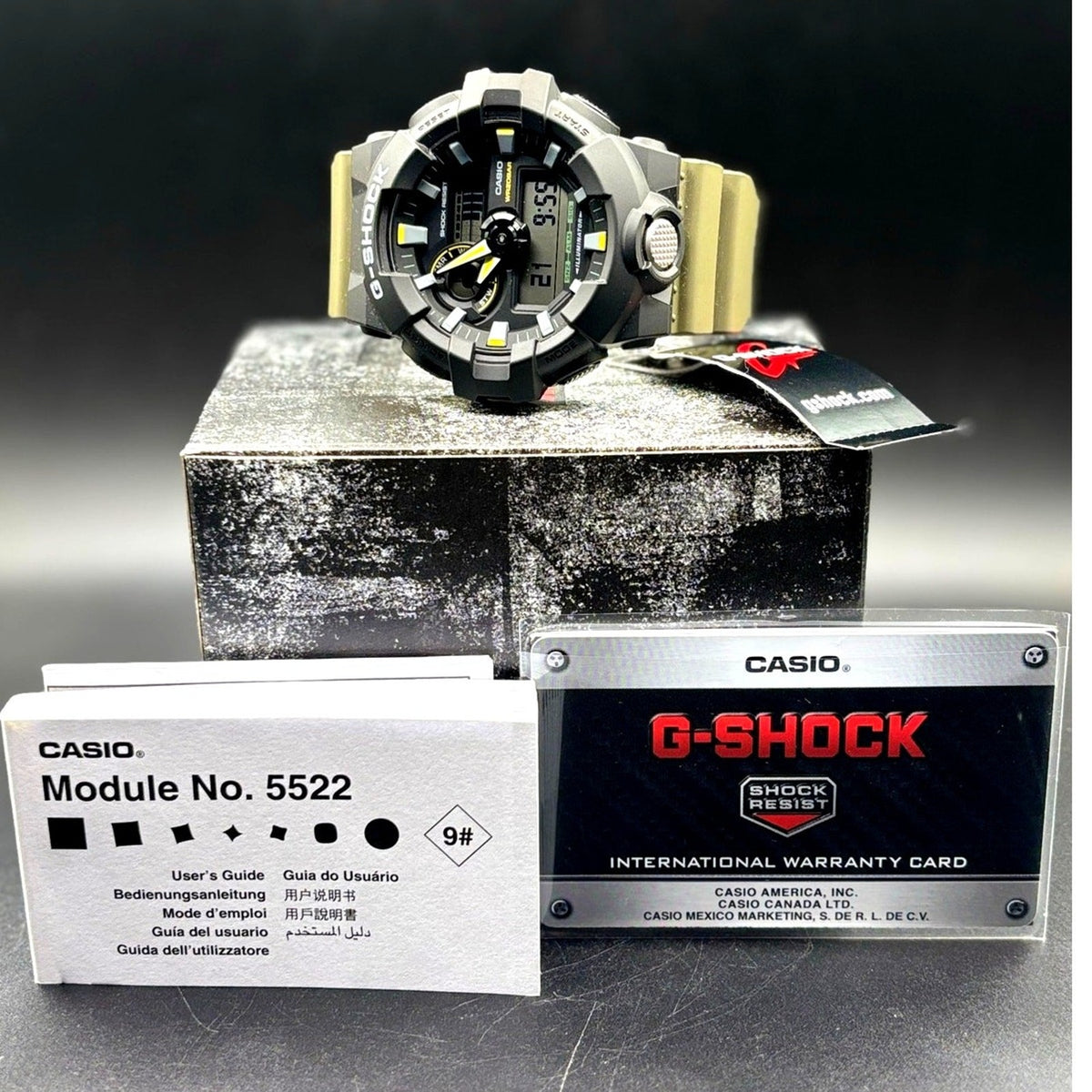 Casio G-Shock GA-710TU-1A3 Two-Tone Utility Olive Green Men’s Watch NIBWT