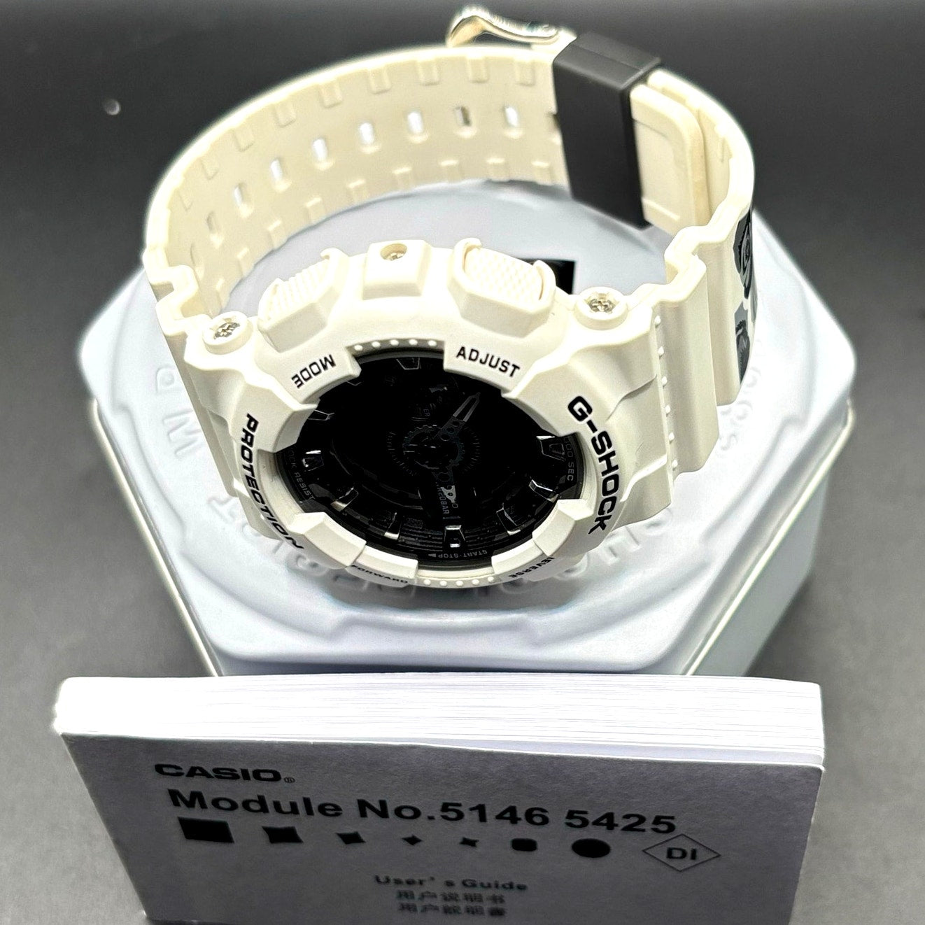 Casio G-Shock GMA-S110F-7A Tribal Rose White Analog Digital Women's Watch NIB