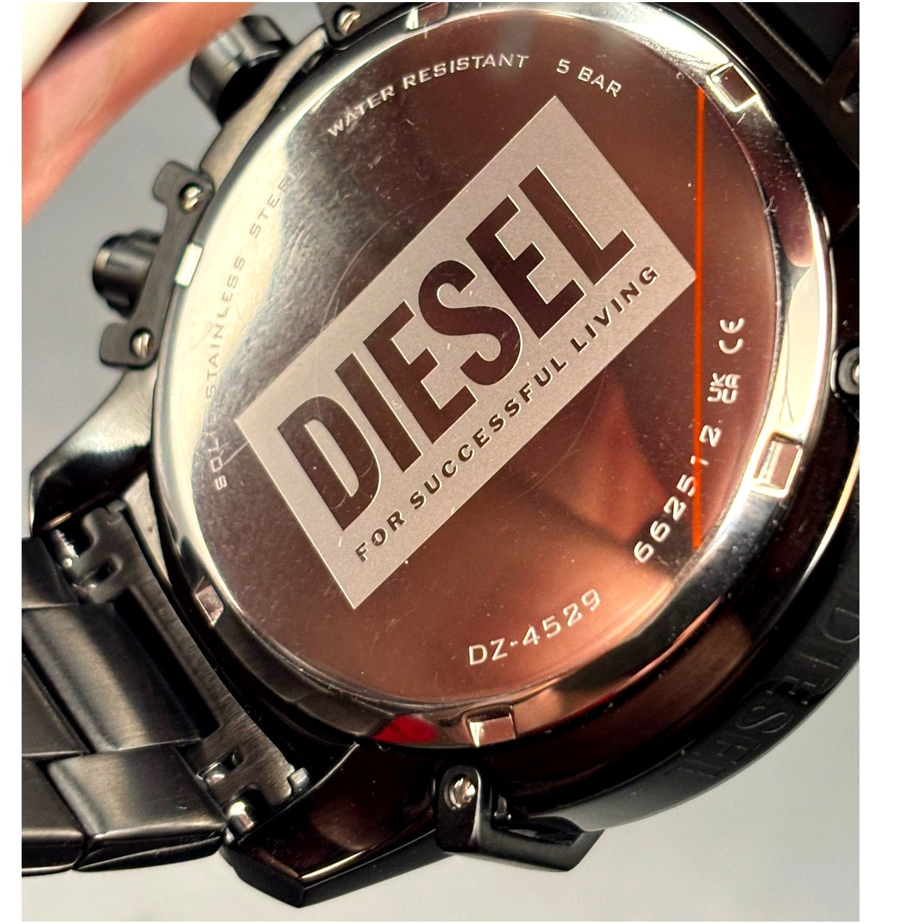 Diesel DZ4529 Griffed Men's Black Stainless Steel 48mm Chronograph Watch NIBWT
